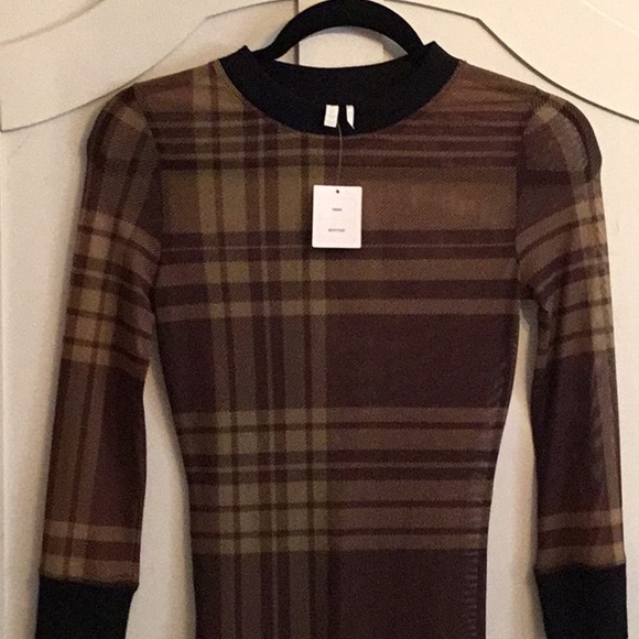 NWT Urban Outfitters Plaid Dress Slip Size MEDIUM - Picture 6 of 8